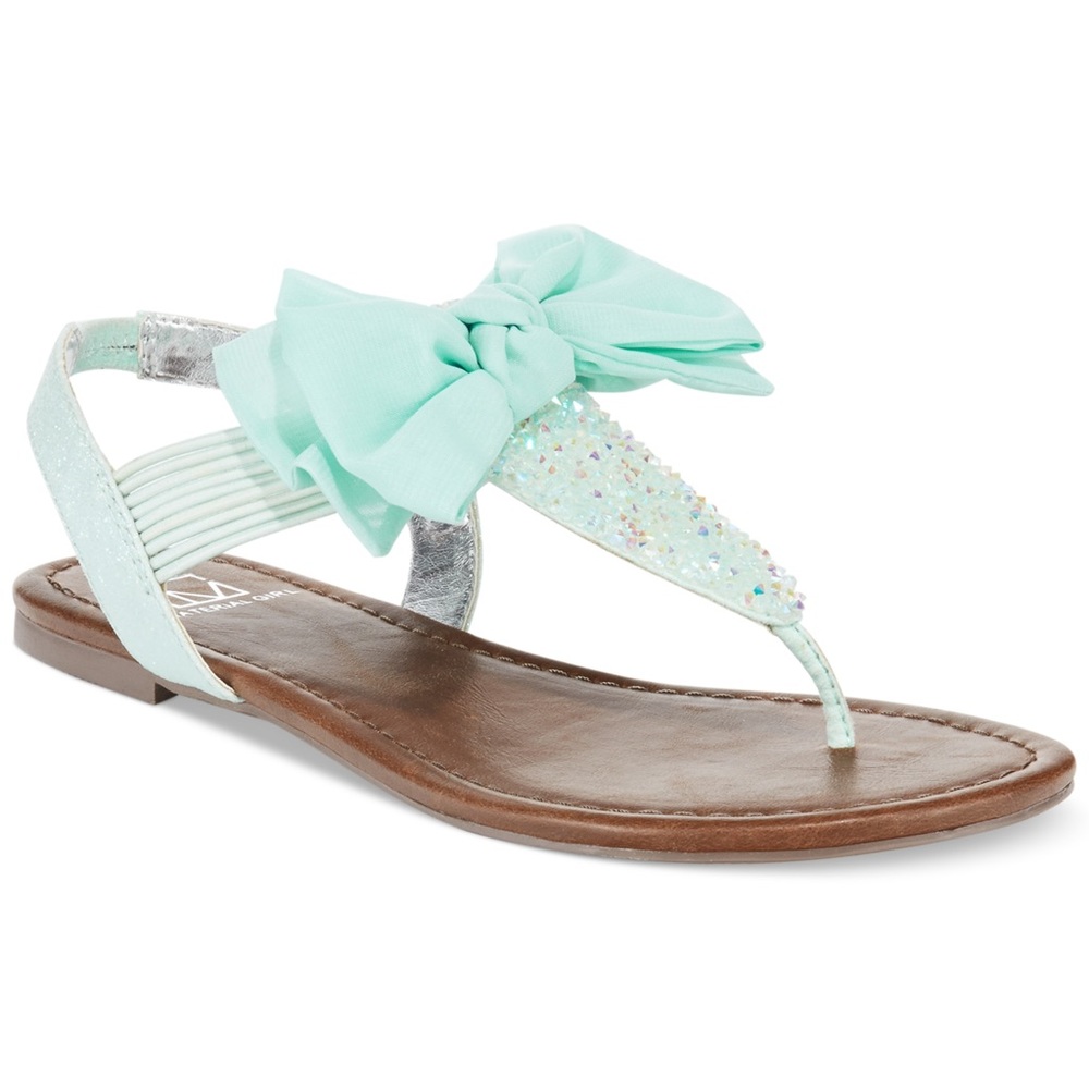 Mint Colored Bow Sandals[make an offer]